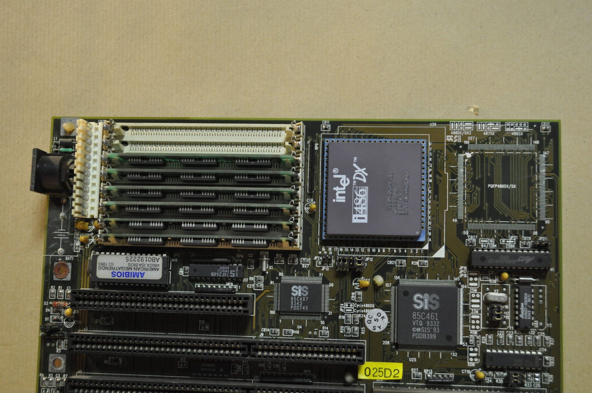 486 Motherboard with 8 MB EDO Ram, 7 ISA slots, intel i486 DX A80486DX