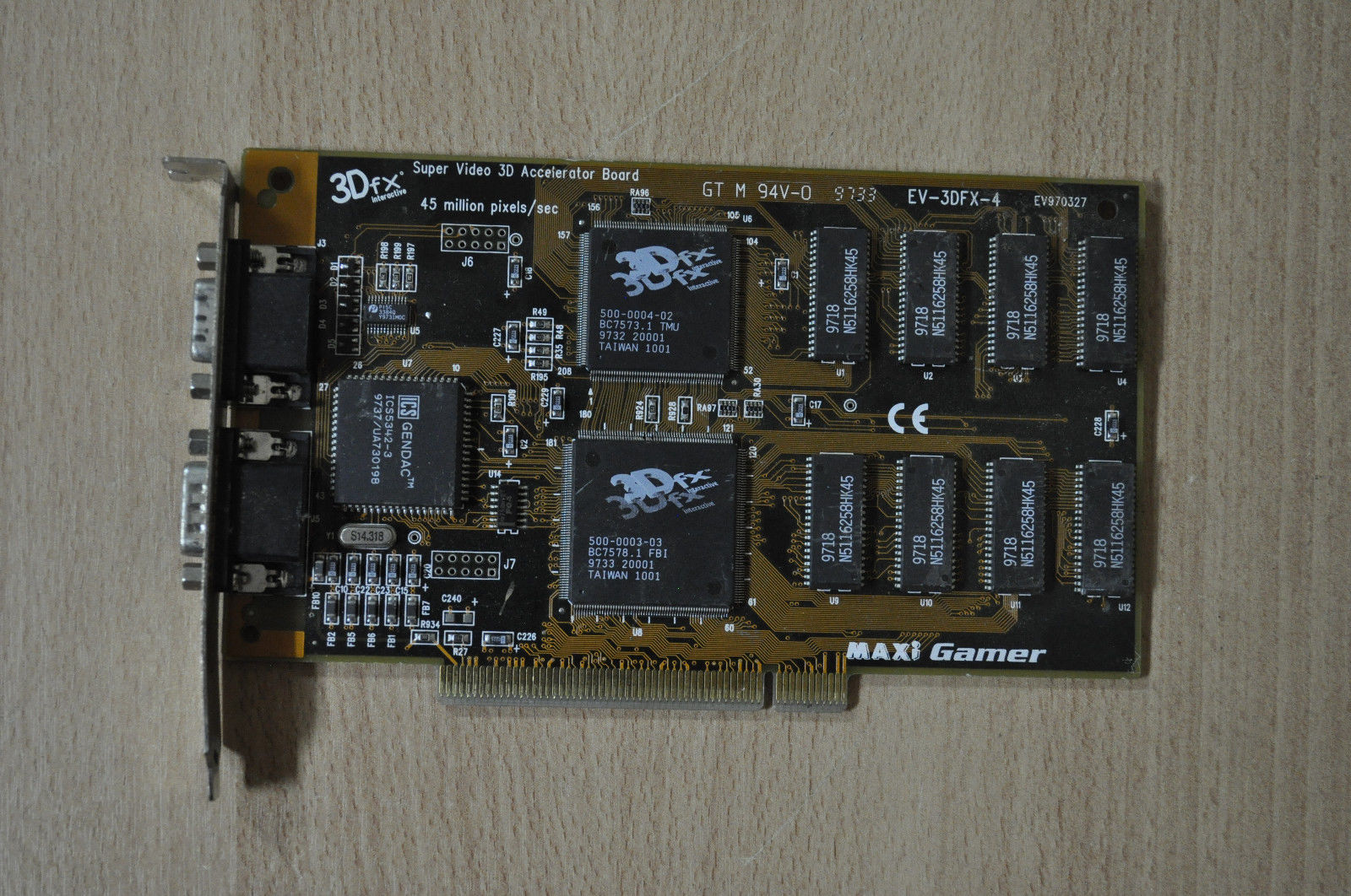 VooDoo Maxi Gamer EV-3DFX-4 4MB 3Dfx Super Video 3D Accelerator Board GT M  94V-0